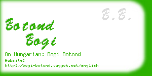 botond bogi business card
